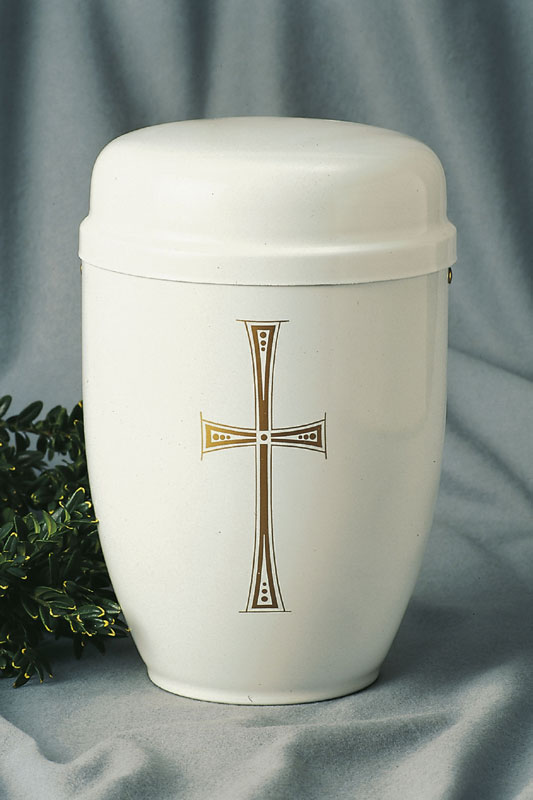 Cestalurne weiß Kreuz